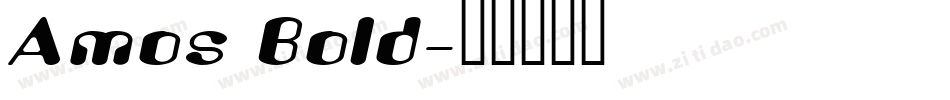 Amos Bold字体转换